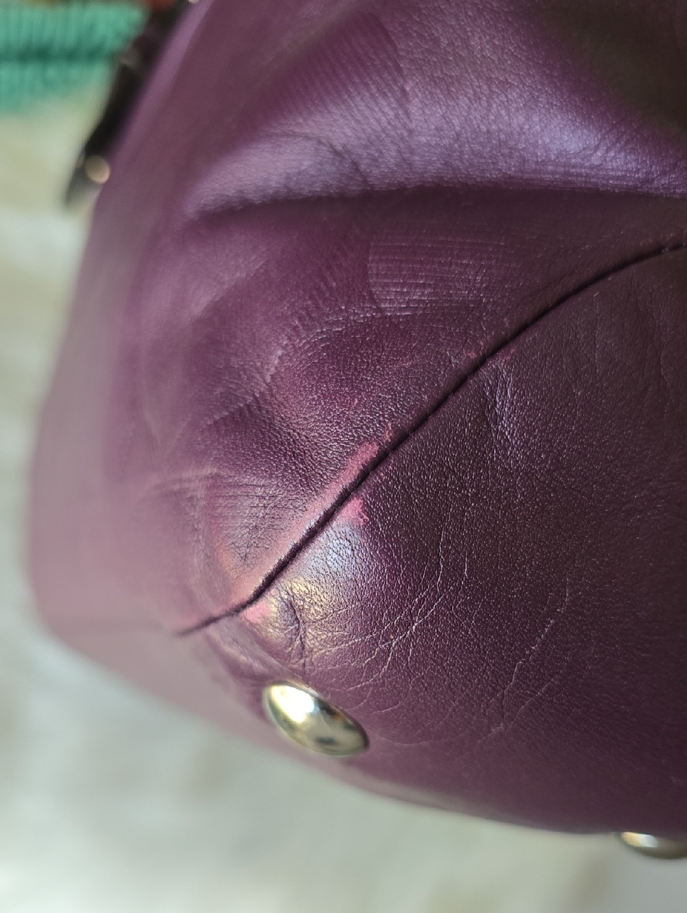 Coach Soho Purple Leather Signature Buckle Tote with Hangtag GUC - Picture 12 of 16